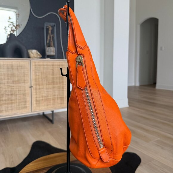 HARD TO FIND Givenchy Tinan Orange Leather Tote - Picture 4 of 11